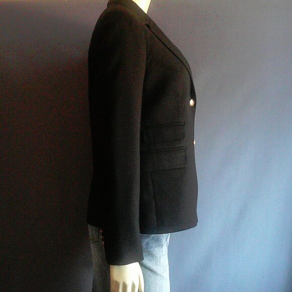 J. Crew Black Wool Blend Schoolboy Jacket Blazer 4 - Picture 8 of 12